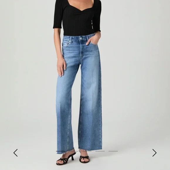 Paige “Aneesa” 31” Wide-Leg Jean - Picture 1 of 1